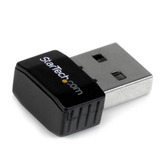 StarTech.com Mini adaptateur USB 2.0 réseau sans fil N 300Mb/s et 2,4GHz - Clé USB WiFi 802.11n 2T2R - Carte réseau sans fil N - Noir - Adaptateur réseau - USB 2.0 - 802.11b/g/n - noir