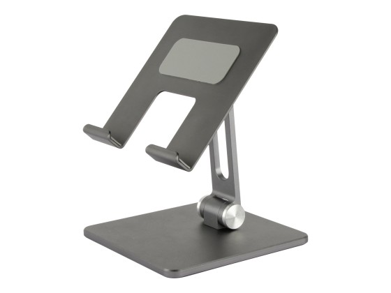 DLH - Pied - Ergonomique et réglable - pour tablette - aluminium - Taille d'écran : jusqu'à 13 pouces - ordinateur de bureau