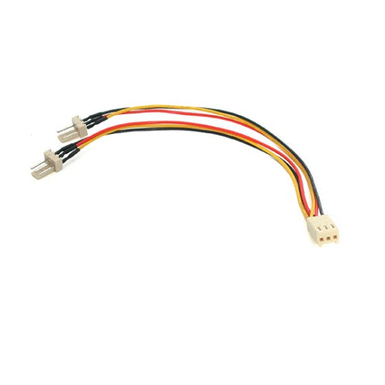 StarTech.com Câble Y d'alimentation pour Ventilateur  TX3 - Câble Répartiteur 3 broches pour PC -15cm - 1x  Molex Fan (F), 2x Molex Fan (M) - Répartiteur d'alimentation de ventilateur - alimentation interne - 3 broches (F) pour alimentation interne - 3 br