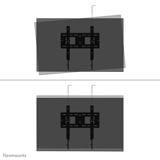 NEOMOUNTS WL35-750BL14 Support mural inclinable pour écran 32-75p- robuste - verrouillable - installation rapide - TÜV