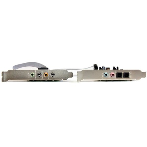 StarTech.com Carte son PCI Express 7.1 canaux pour son surround - 24 bit 192 KHz - Carte audio PCIe avec ports SPDIF et Mini-Jack 3,5 mm - Carte son - 192 kHz - 7.1 - PCIe - CM8828 - profil bas - pour P/N: BNDTB10GI, BNDTB210GSFP, BNDTB310GNDP, BNDTB410GS