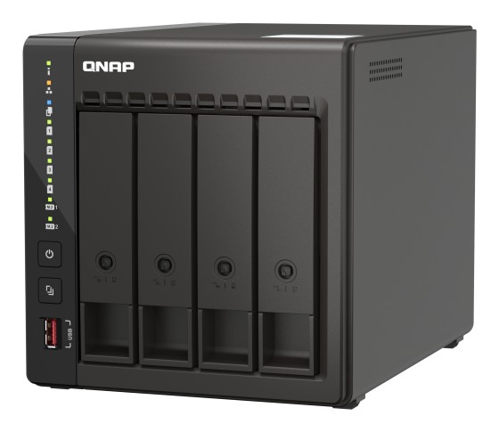 QNAP TS-453E-8G 4-bay desktop NAS Intel Celeron J6412 4C 2.0GHz burst 2.6GHz onboard 8Go RAM 2xHDMI 1.4b 2xM.2 2280 PCIe slots