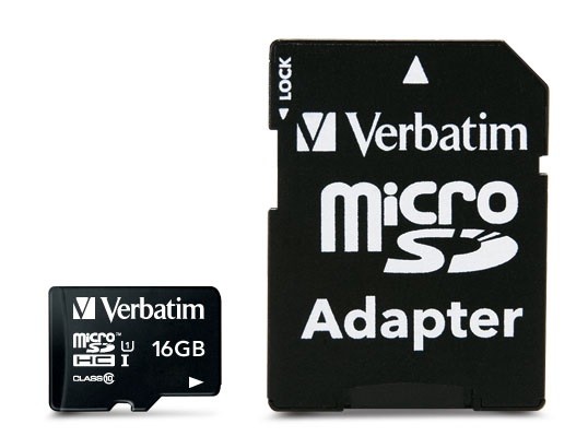 Verbatim - Carte mémoire flash (adaptateur microSDHC - SD inclus(e)) - 16 Go - Class 10 - micro SDHC