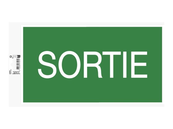 1 Panneau adhésif Sortie 35 cm - vert
