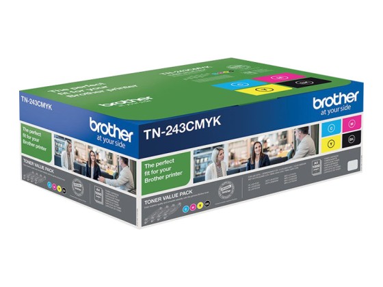 Brother TN-243CMYK - Cartouches de toner originales - Pack 4 toners