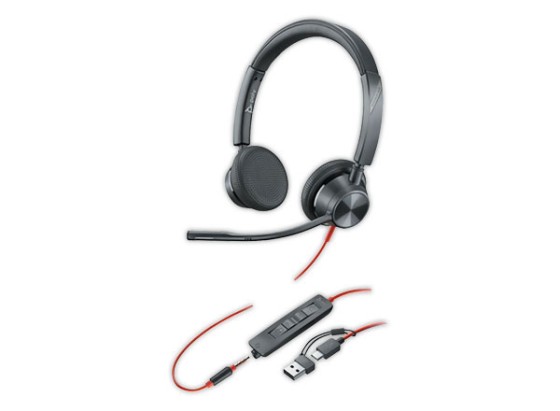 1 Micro-casque POLY Blackwire 3325 USB-A/C & Jack 3.5mm