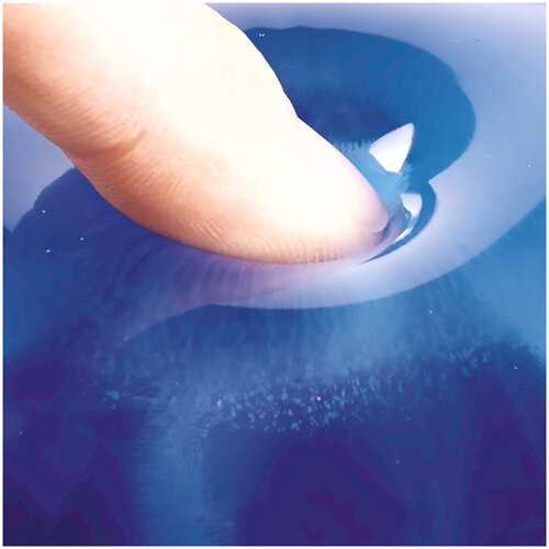 Fellowes Mouse Mat Wrist Support - Crystals Gel Mouse Pad with Non Slip Rubber Base - Ergonomic Mouse Mat for Computer, Laptop, Home Office Use - Compatible with Laser and Optical Mice - Blue