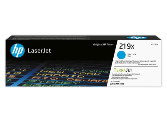1 Toner laser HP 219X grande capacité cyan