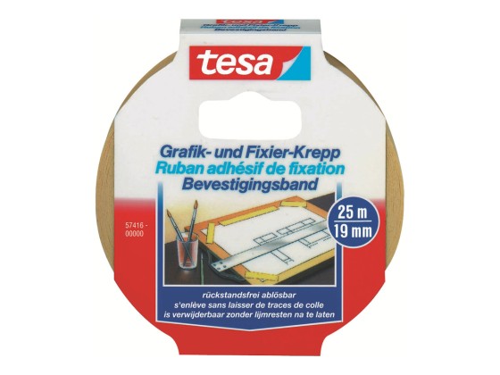 1 Adhésif TESA KREPP 25mx19 mm - spécialart graphique- sans solvant