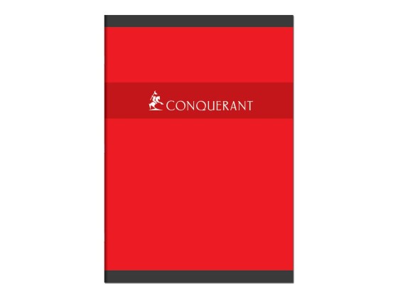 1 Cahier agrafé CONQUERANT 70g, A4, Seyès,192 pages, assortis