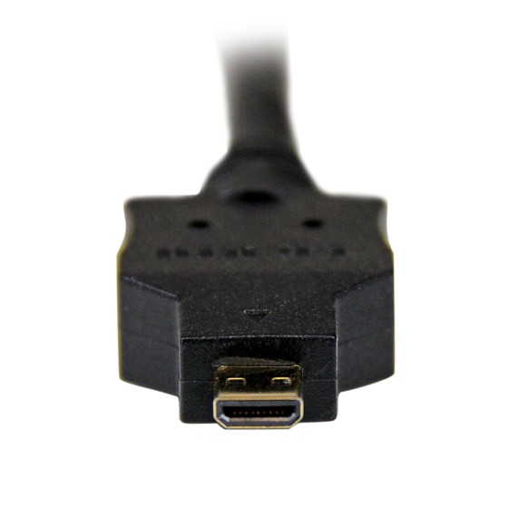 StarTech.com Câble Adaptateur Micro HDMI® vers DVI-D M/M pour Tablet et Smartphone, 1x Micro HDMI (Type D) Mâle, 1x DVI-D (18+1) Mâle - 1m - Câble adaptateur - DVI-D mâle pour 19 pin micro HDMI Type D mâle - 1 m - blindé - noir