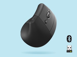 Logitech Lift souris Bureau Droitier RF sans fil + Bluetooth Optique 4000 DPI