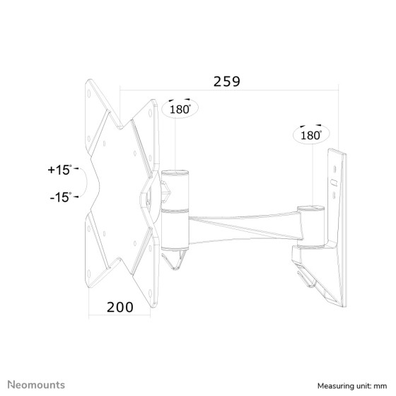 NEOMOUNTS FPMA-W825 Support décran mural 10-40p - orientable