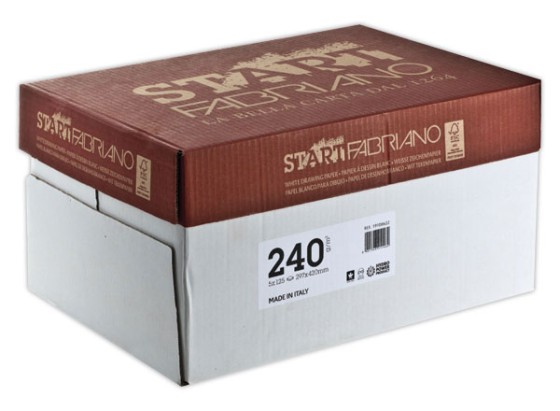 1 Pack de 125 Feuilles de papier dessin blanc format 29,7 x 42 cm - 240 g