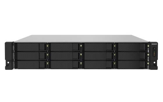 QNAP TS-1232PXU-RP-4G 12-Bay rackmount NAS AL324 4Go DDR4 UDIMM RAM SATA 6Gb/s 2x 10GbE SFP+ 2x 2.5GbE 1x PCIe Gen2 x2 slot 250W