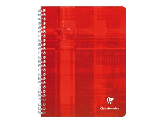 1 Cahier spirale Clairefontaine 90g, 17x22 cm, 100 pages, seyes
