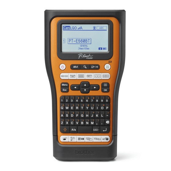 BROTHER Bluetooth connectable electrician labeller 24mm max tape QWERTY keyboard delivered with case and 4 ribbons