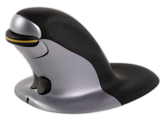1 Souris ergonomique sans fil penguin grand modèle