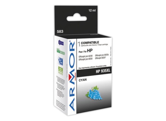 1 Cartouche d'encre ARMOR cyan compatible HP 935XL