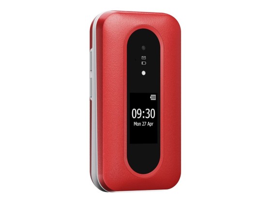 DORO Leva L30 - 4G téléphone de service - RAM 64 Mo / Mémoire interne 128 Mo - microSD slot - écran LCD (TFT) - 320 x 240 pixels (60 Hz) - rear camera 2 MP - rouge/blanc