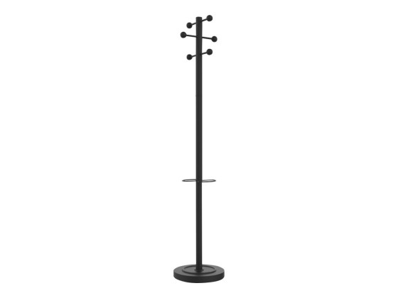 1 Portemanteau ACCES 6 patères -  blanc / hêtre