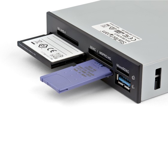 StarTech.com Lecteur multi-cartes interne USB 3.0 avec support UHS-II - Lecteur de cartes mémoire - SD / Micro SD / MS / CF - Lecteur de carte - 3,5 po (CF I, CF II, MS, MS PRO, MMC, SD, MS Duo, MS PRO Duo, miniSD, microSD, SDHC, MS Micro, microSDHC, SDXC