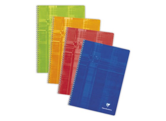 1 Cahier spirale Clairefontaine 90g, A4,100 pages, 5x5