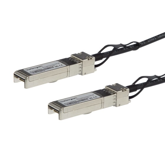 StarTech.com Câble SFP+ à connexion directe de 1 m - Compatible avec Juniper EX-SFP-10GE-DAC-1M - Cordon SFP+ 10G - Câble twinax passif - Câble d'attache directe 10GBase - SFP+ verrouillé pour SFP+ verrouillé - 1 m - twinaxial - SFF-8431/SFF-8432 - passif