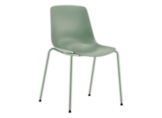 1 chaise polypro kaki 4 pieds kaki