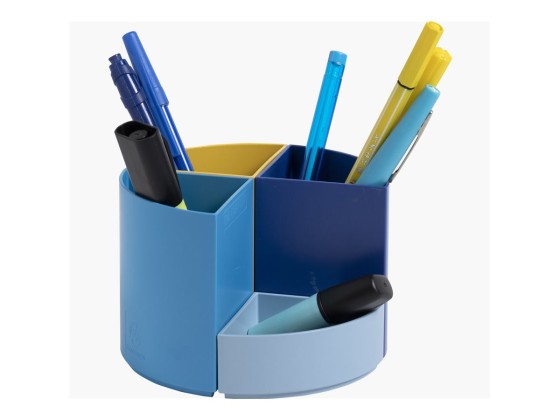 1 Pot à crayons Quarter Bee Blue couleurs assorties