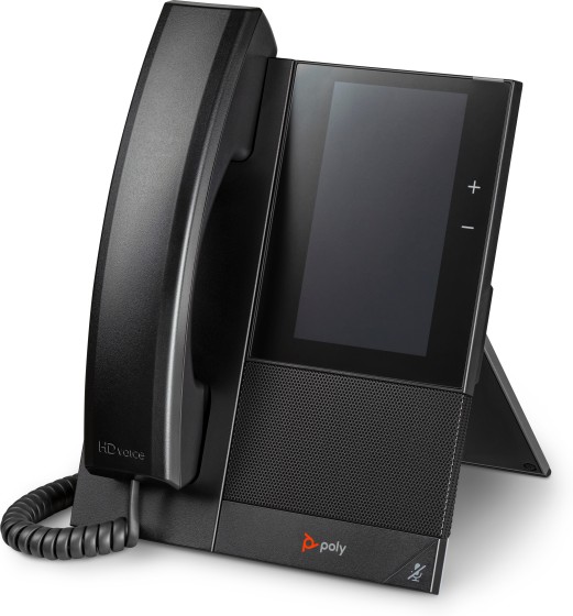 POLY Téléphone multimédia professionnel CCX 500 pour Microsoft Teams et compatible PoE