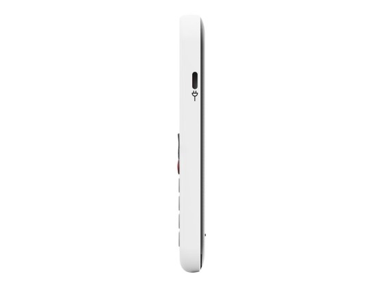 DORO Leva X10 - 4G téléphone de service - RAM 64 Mo / Mémoire interne 128 Mo - microSD slot - 320 x 240 pixels (60 Hz) - blanc et noir