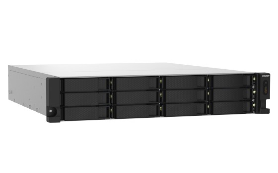 QNAP TS-1232PXU-RP-4G 12-Bay rackmount NAS AL324 4Go DDR4 UDIMM RAM SATA 6Gb/s 2x 10GbE SFP+ 2x 2.5GbE 1x PCIe Gen2 x2 slot 250W