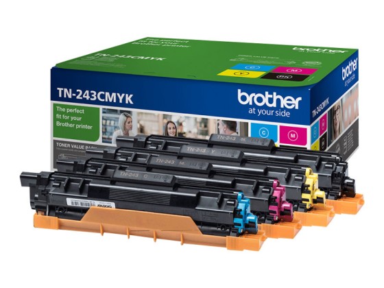 Brother TN-243CMYK - Cartouches de toner originales - Pack 4 toners