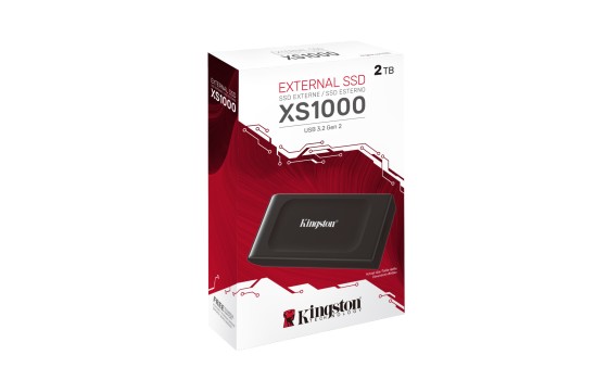 KINGSTON XS1000 2To SSD Pocket-Sized USB 3.2 Gen 2 External Solid State Drive Up to 1050Mo/s