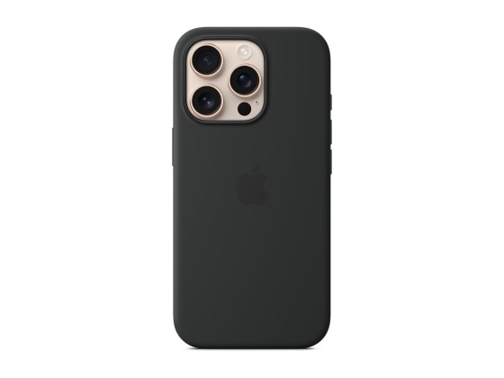 Apple - Coque de protection pour téléphone portable - compatibilité avec MagSafe - silicone - noir - pour iPhone 16 Pro
