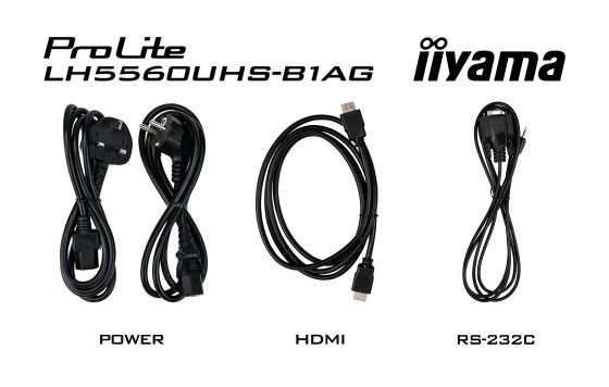 iiyama ProLite LH5560UHS-B1AG - Classe de diagonale 55" (54.6" visualisable) écran LCD rétro-éclairé par LED - signalisation numérique - avec lecteur multimédia SoC intégré - 4K UHD (2160p) 3840 x 2160 - éclairage périphérique - noir, finition matte