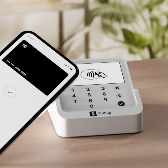 SumUp Solo Lite lecteur de cartes à puce Batterie Blanc