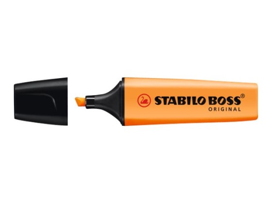 1 Lot de 15 Surligneurs STABILO Boss Original + support de bureau