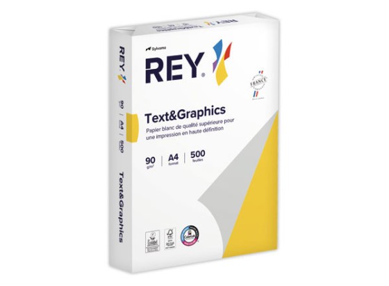 1 Ramette de 500 feuilles de papier blanc Text and Graphics  A4 90G