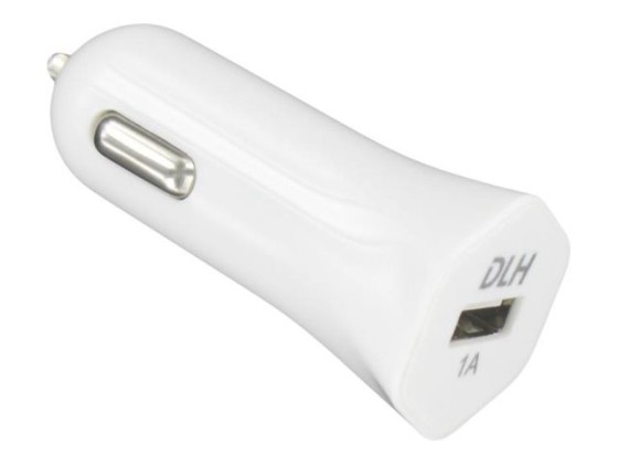 DLH DY-AU2361W - Adaptateur d'alimentation pour voiture - 5 Watt - 1 A (USB)