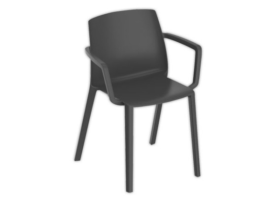 1 Fauteuil PEPS intérieur/extérieur noir