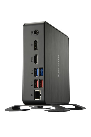 Shuttle XPC nano NC40U7 - Barebone - mini PC 1 x Core i7 1255U / jusqu'à 4.7 GHz - RAM 0 Go - UHD Graphics 620 - Gigabit Ethernet - noir