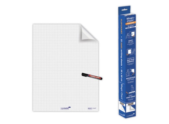 1 Rouleau de 25 feuilles Magic Chart quadrillé