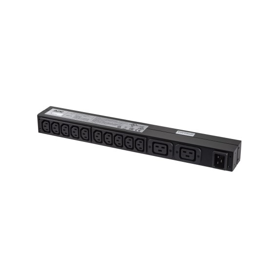 APC BANDEAU DE PRISES BASIQUES -IEC C20 EN ENTREE 10 SORTIE IEC C13 2 SORTIES IEC 19 - RACK 1U HORYSONTAL