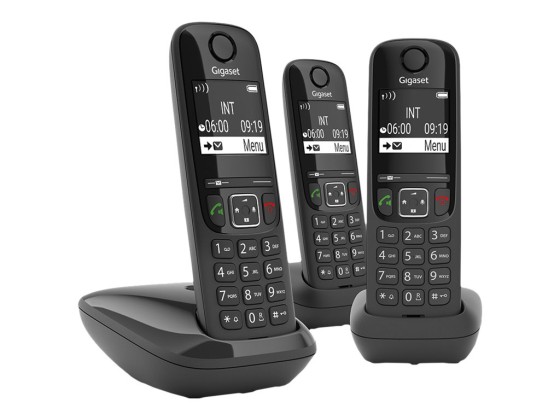 1 Lot de 3 Trio téléphones sans fil Gigaset AS690A avec répondeur