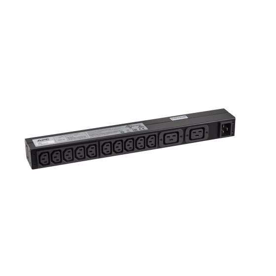 APC BANDEAU DE PRISES BASIQUES -IEC C20 EN ENTREE 10 SORTIE IEC C13 2 SORTIES IEC 19 - RACK 1U HORYSONTAL