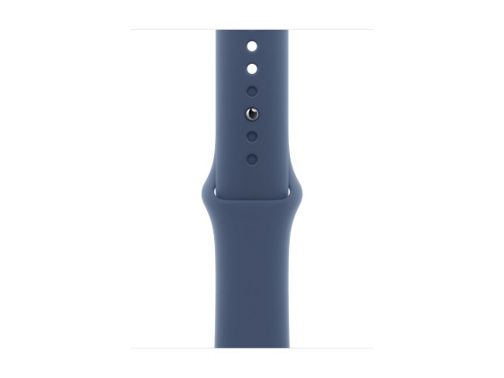 Apple Watch SE (GPS) - 2e génération - 40 mm - aluminium argenté - montre intelligente avec bande sport - fluoroélastomère - denim - taille du bracelet : M/L - 32 Go - Wi-Fi 4, Bluetooth - 26.4 g