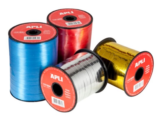 1 Lot de 2 Rouleaux de ruban Bolduc Or 7 mm x 250m