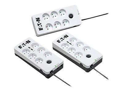 1 Parasurtenseur 6 prises + 2 ports USB